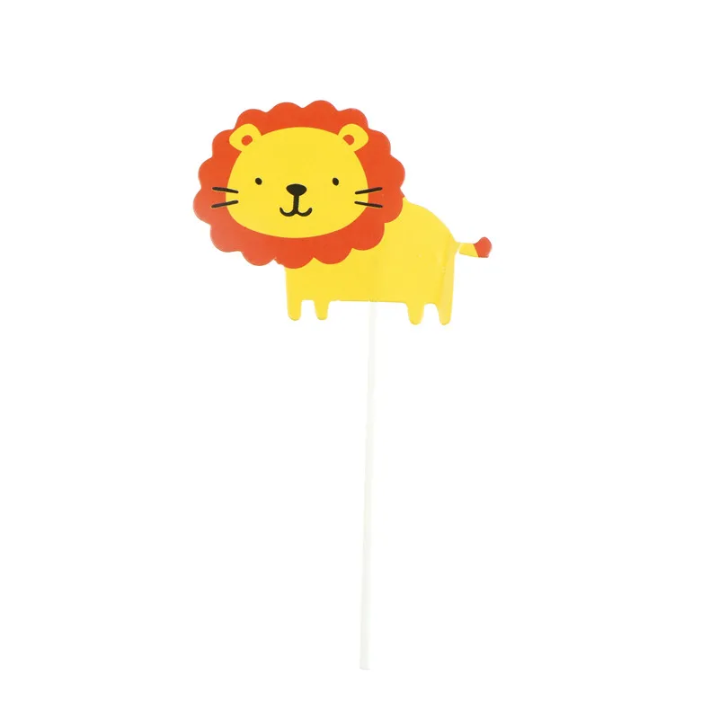 Украшения для детского дня рождения 7 шт. детский душ обезьяна лев Зебра бегемот