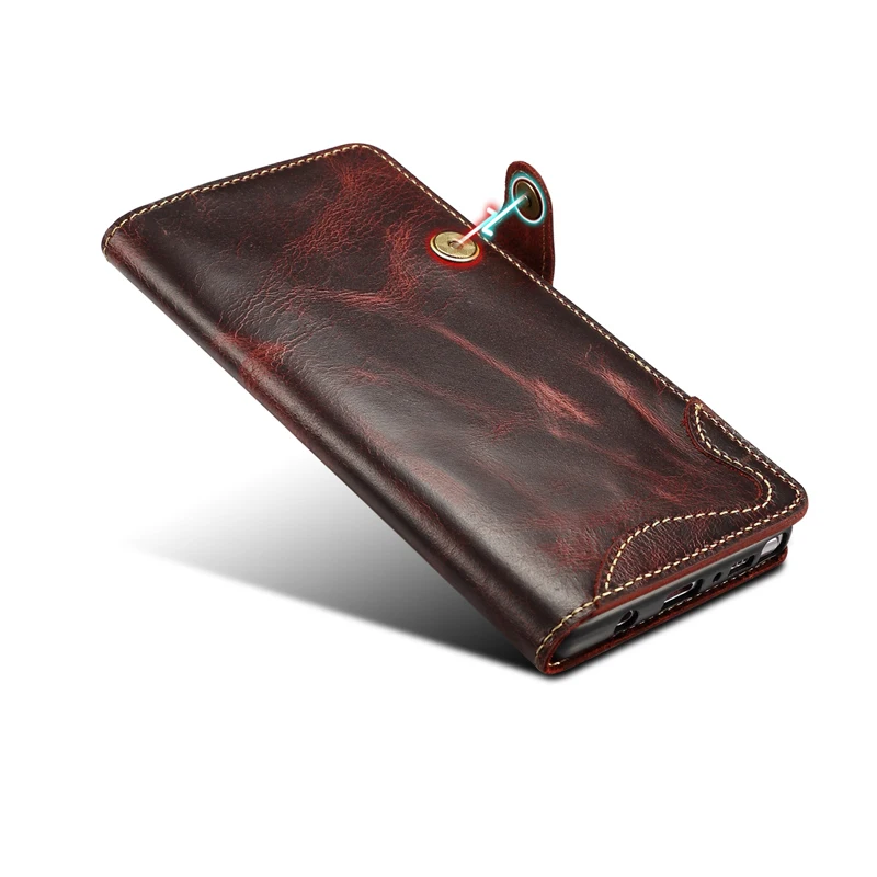 Для samsung Note9, настоящий чехол, Ретро стиль, масло, воск, Воловья кожа, ремешок на руку, флип, кошелек, сумка, чехол для samsung Galaxy Note8, чехол для телефона