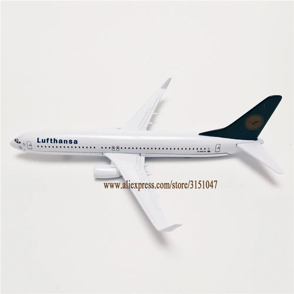 16 см Air Германии Lufthansa Boeing 737 B737 800 модель самолета металл литья под давлением