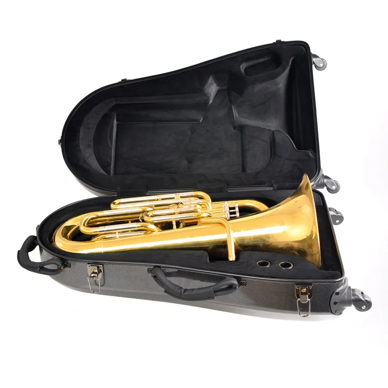 

Euphonium ABS Bassoon case bottom wheels Contrabassoon handle aluminum brass-wind instrument bag Symphony Orchestra Besson case