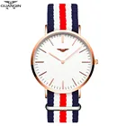 Часы женские с холщовым ремешком, кварцевые Простые Модные парные, для мужчин и женщин