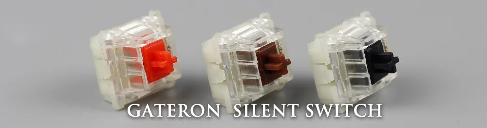 KBDfans механический переключатель клавиатуры gateron бесшумный переключатель 5pin переключатель