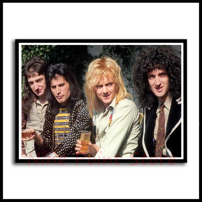 Queen Rock Music постер с покрытием, бумажные постеры для бара кафе, домашний Декор, живопись, наклейка на стену, без рамки - Цвет: Фиолетовый