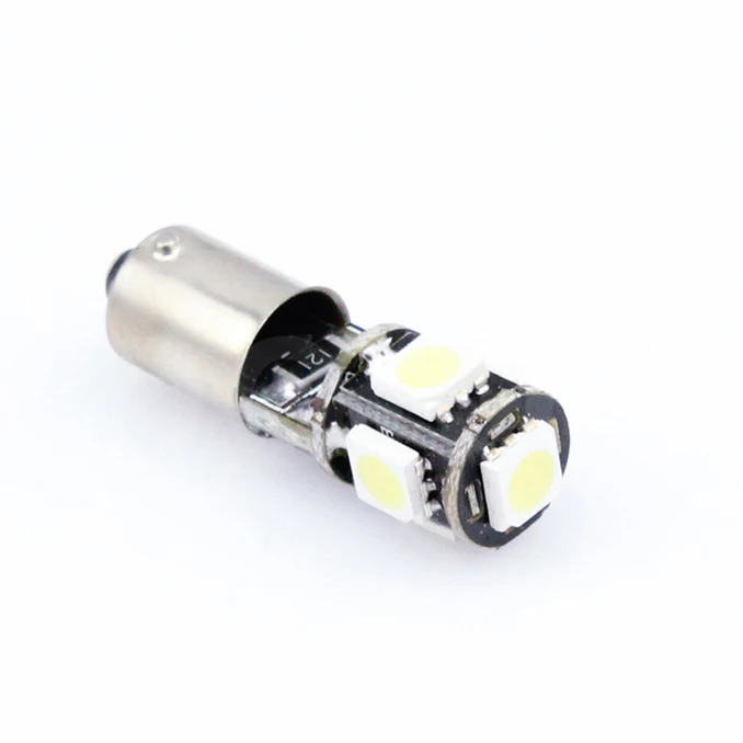 4X T4w T11 H6W BA9 BA9S Canbus безошибочный 5 smd 5050 светодиодный автомобильный клиновидный