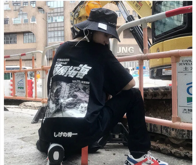 Европа и Америка Harajuku футболка для мужчин скейтборд хип хоп Высокая улица Топ Футболка Повседневная Одежда влюбленных Пара Трэшер футболки