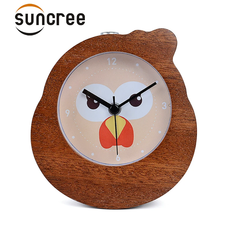 Suncree Китайский Зодиак серия петух Глубокий Мыслитель будильник не тикает Повтор