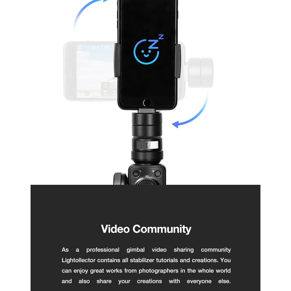 Zhiyun Smooth 4 гладких Q2 3-осевой ручной шарнирный стабилизатор для камеры GoPro для смартфонов экшн Камера комплектующие для мобильных телефонов: тач скрин(Д х Ш х В XR 8 huawei P30