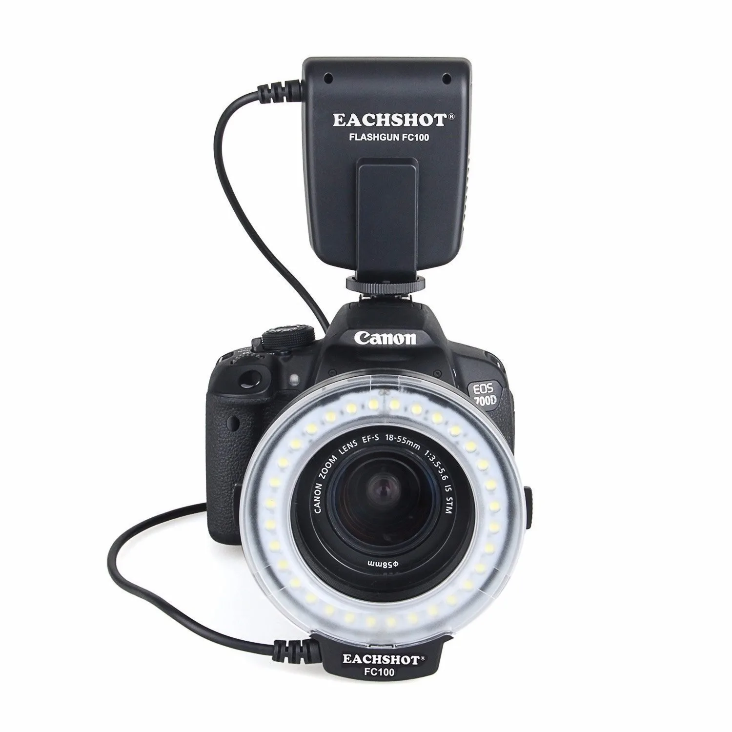 Кольцевой светильник для макросъемки EACHSHOT Nikon D7100 D7000 D5200 D5100 D5000 D3200 D310 Canon 650D 600D 60D 7D