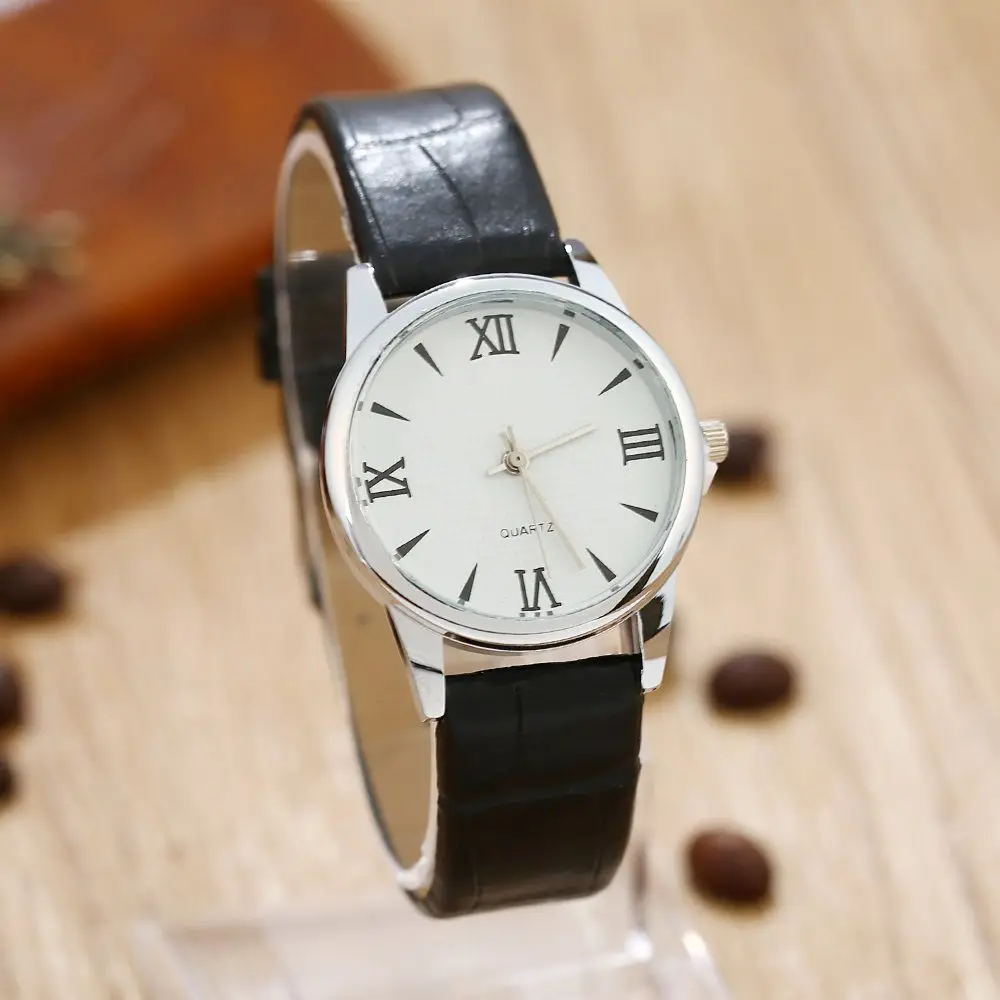 Часы Gnova Platinum из искусственной кожи женские и мужские деловые часы в Geneva стиле