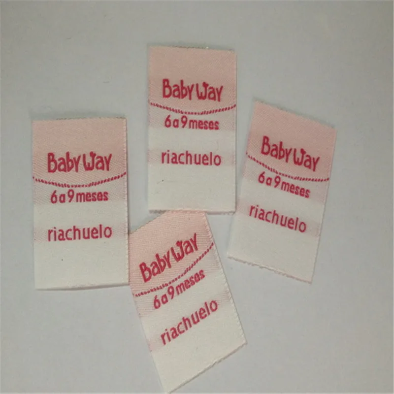 

Custom 2.8*5cm High Density Woven Labels Garment Label For kids Wearing