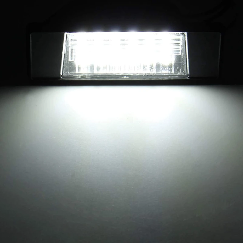 2 шт. автомобильные 18leds номерные знаки пластиковые для Nissan Qashqai X Trail Juke Primera яркие