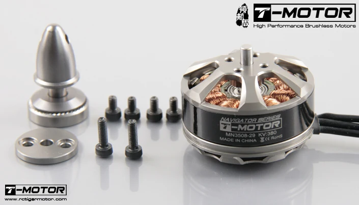 Маленький бесщеточный двигатель T-motor MN3508 380KV высокоэффективный многовинтовой