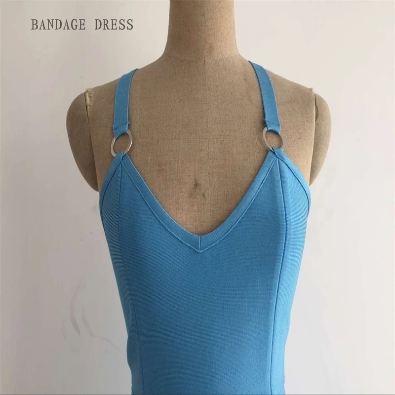 Новинка 2017 года Для женщин синий ремень спинки Bodycon пикантные и элегантные