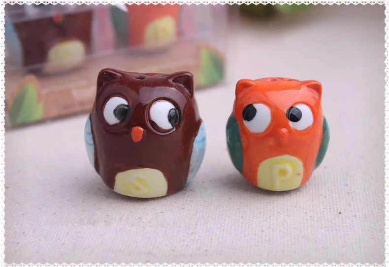2 шт./компл. с милой совой для шлифования соли & перца из свадебные сувениры и