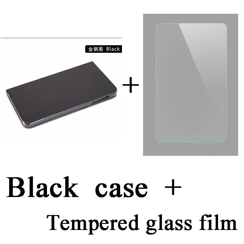 M8--Black-TG Film Высокое качество Передняя Поддержка Стенд чехол для alldocube M8 8 дюймов планшетный ПК закаленная пленка для m8+ стилус - Цвет: M8--Black-TG Film