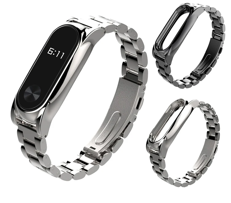 Для xiaomi mi band 2 ремешок плюс металлический ремешок из нержавеющей стали без винтов для mi band 2 умный Браслет ремешок для часов