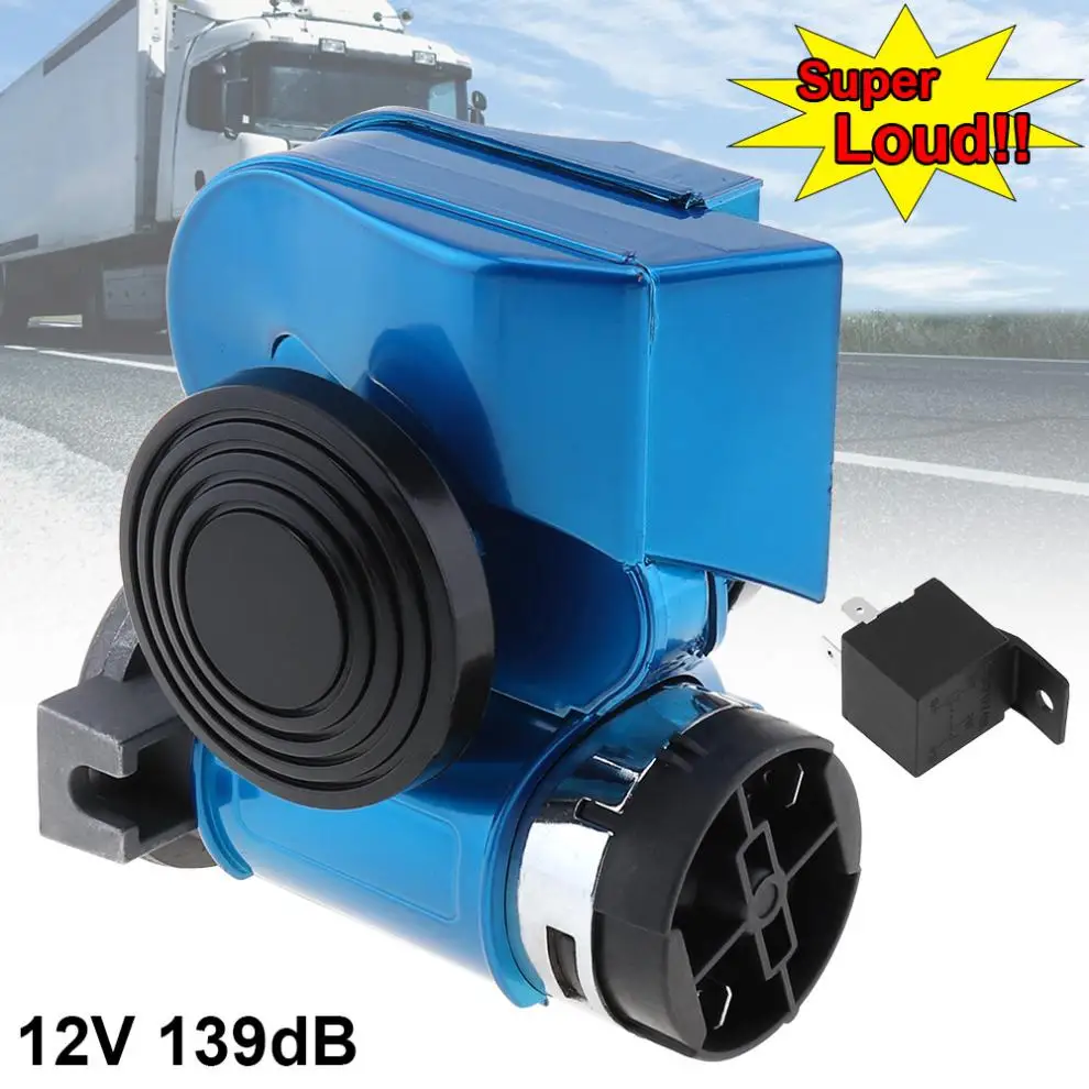 12V 139dB Автомобильная политура синий косой Динамик Улитка Компактный двойной