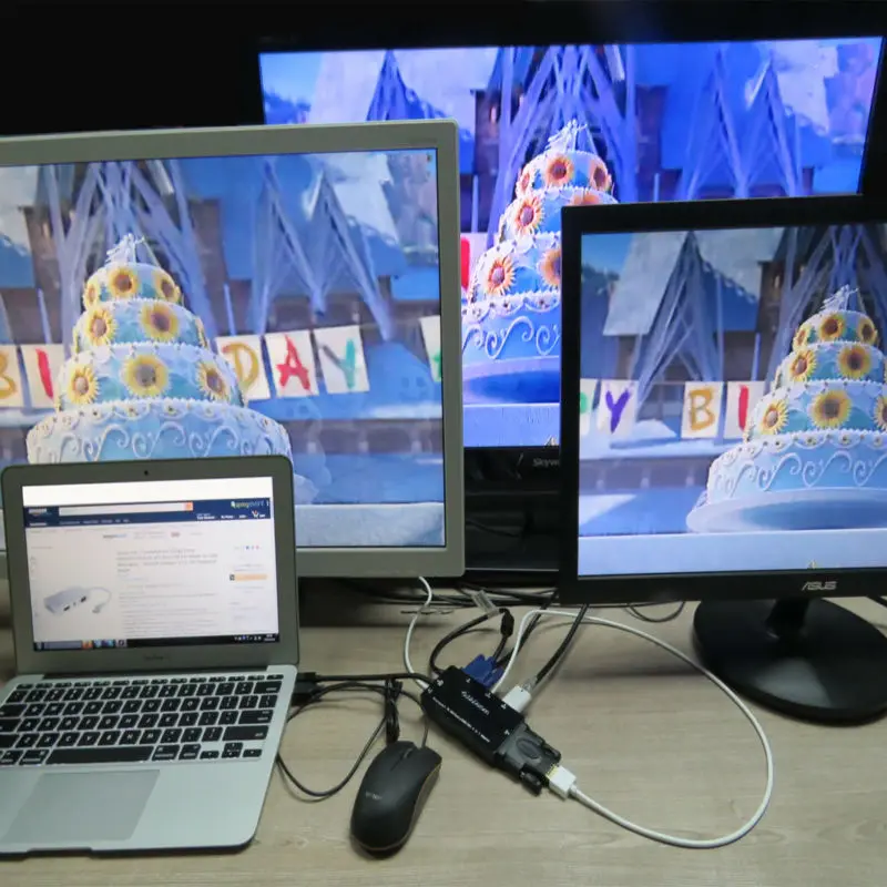Mini Display Port 4 в 1 для VGA/HDMI/DVI/аудио с адаптером Micro USB Apple iMac/ноутбука Microsoft Sufacepro 2 3 |