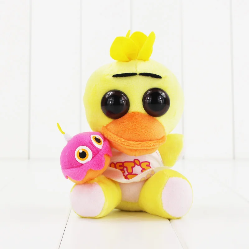 4 шт./лот пять ночей у Фредди плюшевый игрушка из фнаф Foxy Mangle Фредди Fazbear Медведь Кролик Чика Мягкая кукла-подвеска с подарочной сумкой