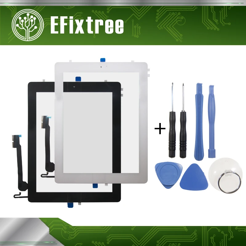 

New Black White A1458 A1459 A1460 digitizer screen For iPad 4 touch panel digitizer With Home Button Sticker EMC 2604 EMC 2605