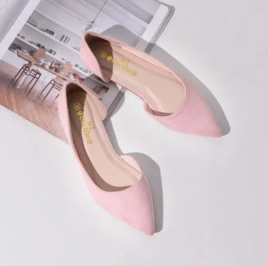 pink Женские Branco; Mocassim feminino sapatos размера плюс 48 Туфли без каблуков с острым носком TPR мягкая подошва крышка лоферы на плоской подошве; летняя дышащая обувь из флока - Цвет: pink