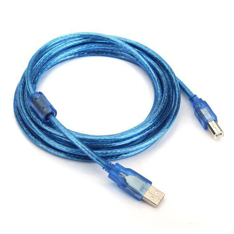 5 м синий USB 2 0 Принтер удлинитель Кабель A папа в B принтер сканер кабель|male usb|usb male