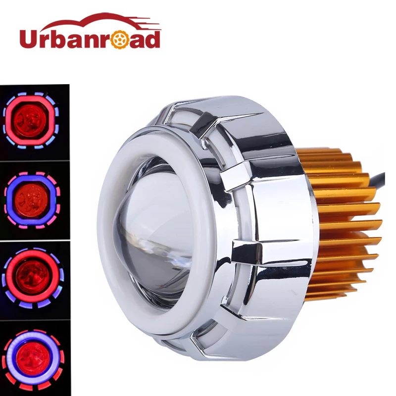 Фара мотоциклетная круглая ангельские глазки 30 вт 8000 к|motorcycle headlight|angel eye motorcycle
