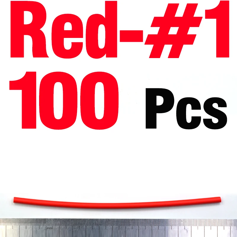 100PCS Red Size 1 MNFT 100 шт. поплавок цилиндрической трубы Диаметр 2,5-4,5 мм высокой плотности пены длинный цилиндр Плавающий поплавок DIY инструмент для изготовления - Цвет: 100PCS Red Size 1