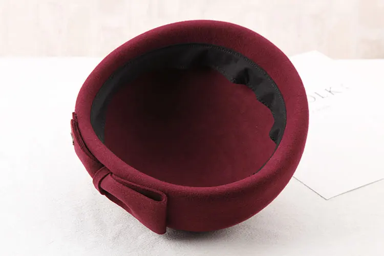 Женская шерстяная шляпа Fedoras, Осень-зима, шерстяные модные береты, Женские повседневные Шапки, английский стиль, Джокер, элегантная шапка художника, шапка стюардессы B8968
