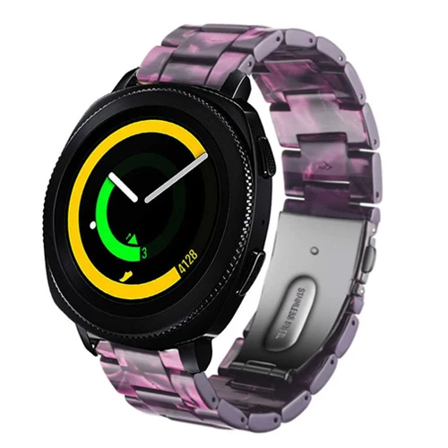 Violet Galaxy watch 42 мм ремешок для samsung galaxy active 2 40 мм 44 мм S2 классический amazfit bip ремешок из смолы умные часы браслет аксессуары - Цвет ремешка: Violet