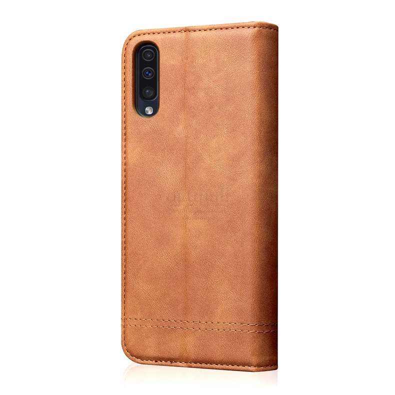 Роскошный тонкий кожаный флип-чехол в стиле ретро для samsung A50 A30 A20 A70 A70S A90 Чехол-кошелек с подставкой для карт Магнитный чехол-книжка чехол для телефона