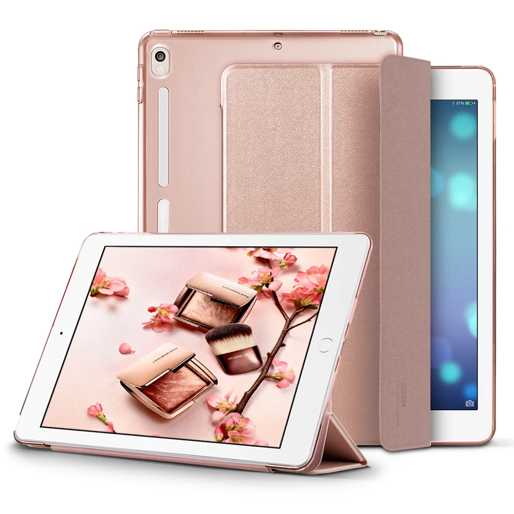 ESR из искусственной кожи чехол для iPad Pro 10," полупрозрачный задний гибридный мягкий бампер угловой тонкий умный чехол Чехол для iPad Pro 10,5"