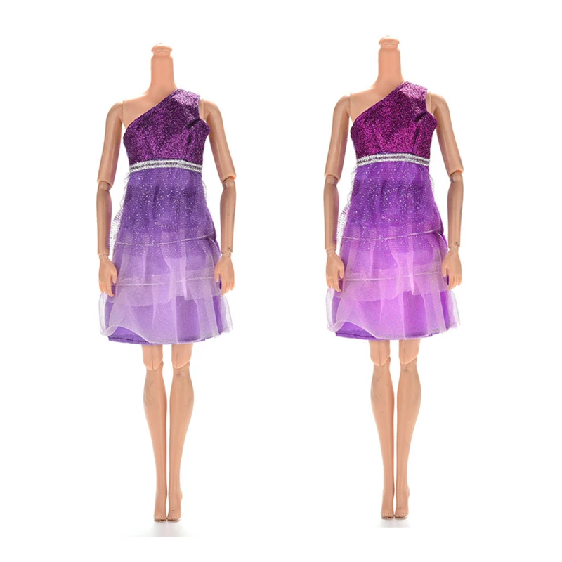 1 шт. Puper или розовое лет платье принцессы на 11 &quotкуклы мини одного плеча без