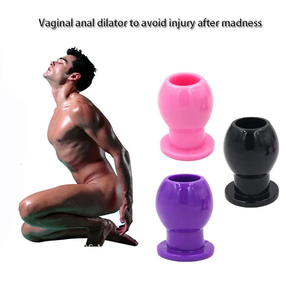 2019 New product Hollow Silicone Anal Plug Prostate Massage Butt Enema Beads Sex Toys Free Shipping #4N |