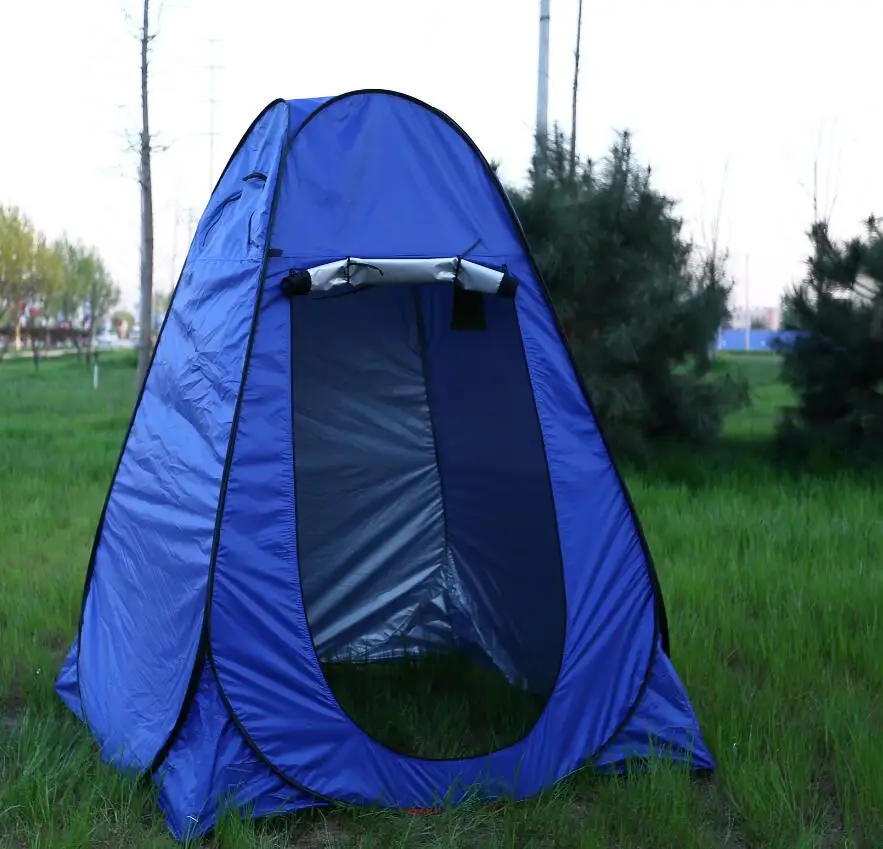 blue with 2windows Большой размер 150*150*185 см портативный открытый душ палатка/dreesing Палатка/туалет палатка/фотография всплывающая палатка с УФ функцией wc - Цвет: blue with 2windows