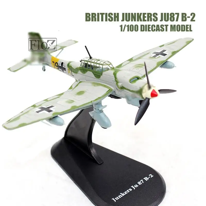 Британский JUNKERS JU87 B-2 1/100 литье под давлением модель самолета авионы