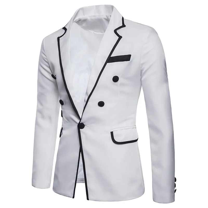 Мужская мода Slim Fit костюм Блейзер | 2018 Фирменная новинка осень мужской