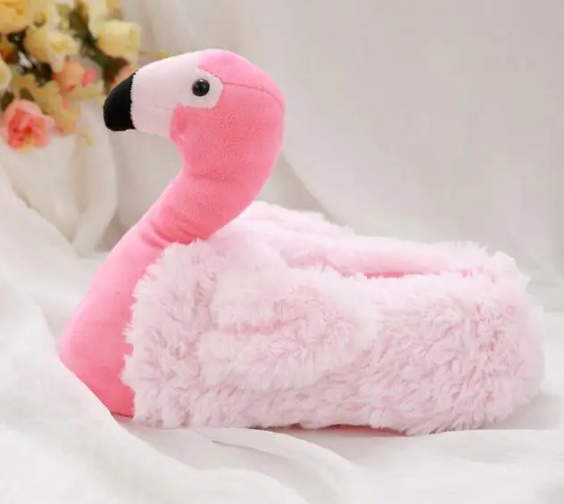 ; зимние тапочки "фламинго" качели перо plushfurniture теплые тапочки из хлопчатобумажной ткани с плюшевой подкладкой с мультипликационным принтом «сердитые птицы», обувь - Цвет: 3
