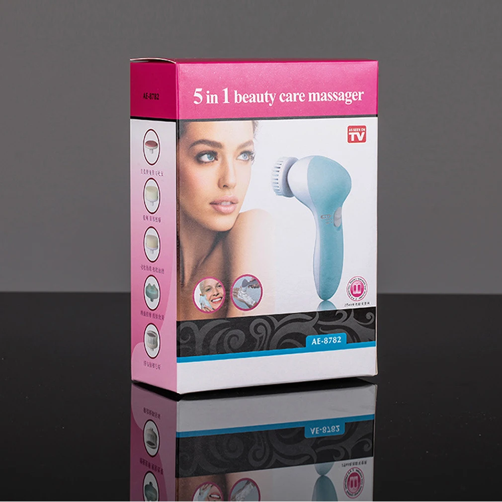 5 In1 Multifunction Electronic Face Facial Cleansing Brush Spa Skin Care massage