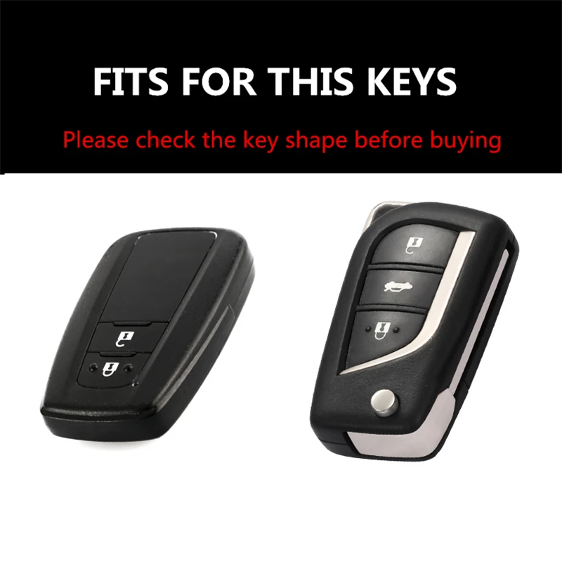 Suede Fur Zinc alloy car Key Case For Toyota CHR C-HR Prado Prius Camry Corolla RAV4 Avensis Vitz keychain | Автомобили и