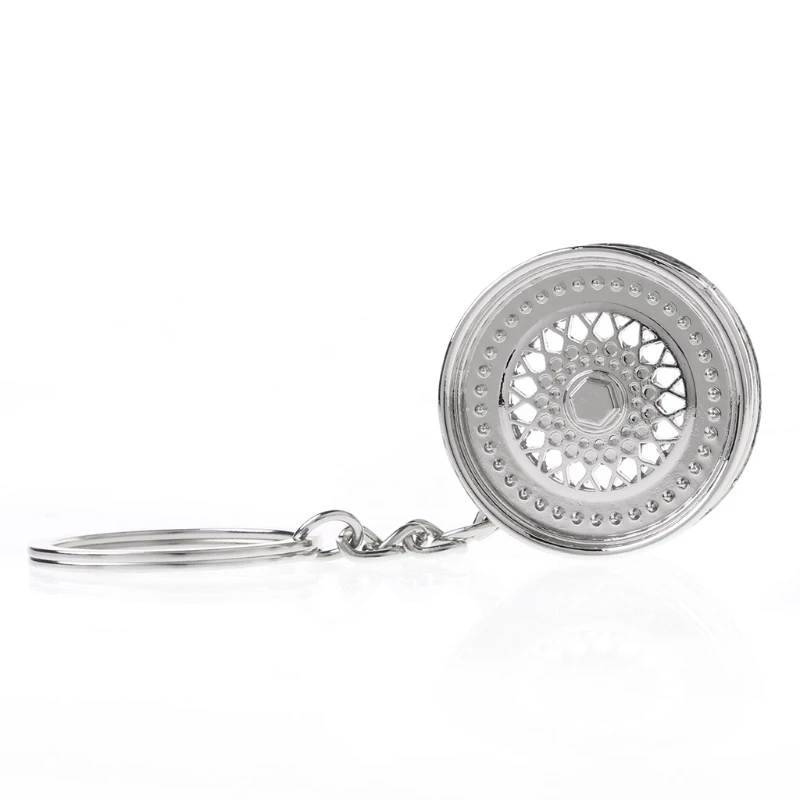 Крутой Роскошный Металлический автомобильный брелок обода колеса креативная