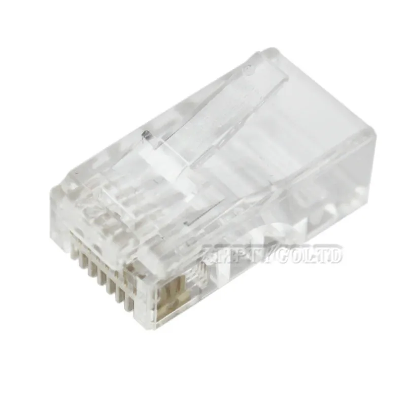 50 шт. RJ45 CAT5 кристальная сетевая модульная штепсельная вилка 8P8C для твердотельных