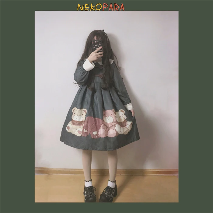 Невероятно милые домашние тапочки мягкие рисунком медведя из мультфильма платье