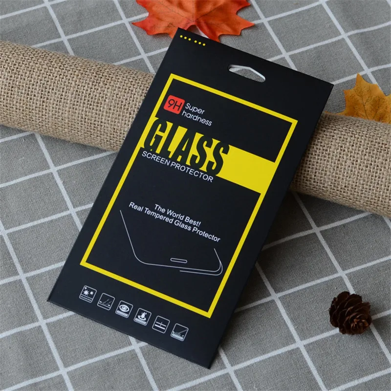 2000 шт./лот Высококачественная Черная бумажная стеклянная Розничная упаковочная