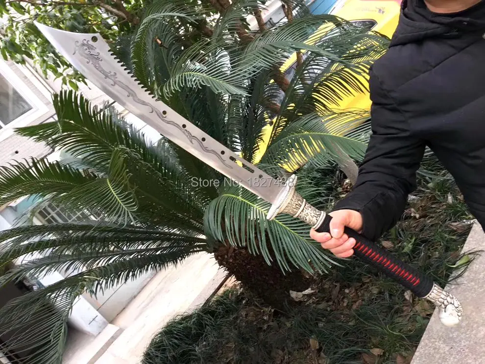 Ручная работа китайский KungFu Broadsword Saber Dao Sword боевой острый высокий клинок из