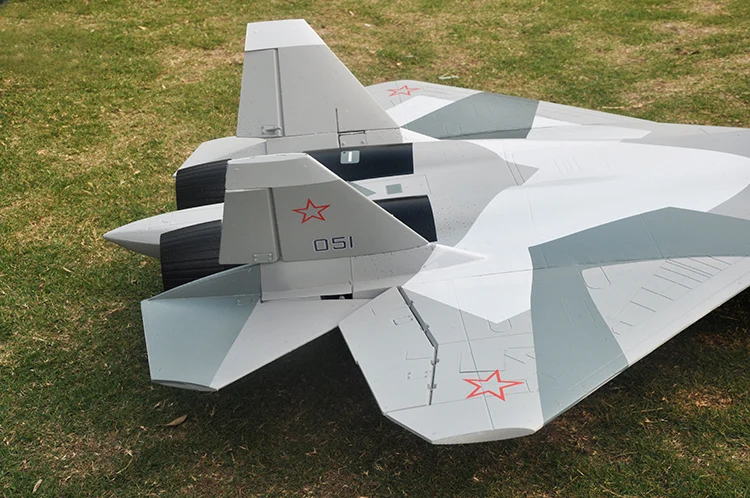 LX/полет в небе rc хобби Twin 12-лезвия 70 мм EDF T50/SU57 самолет комплект планера
