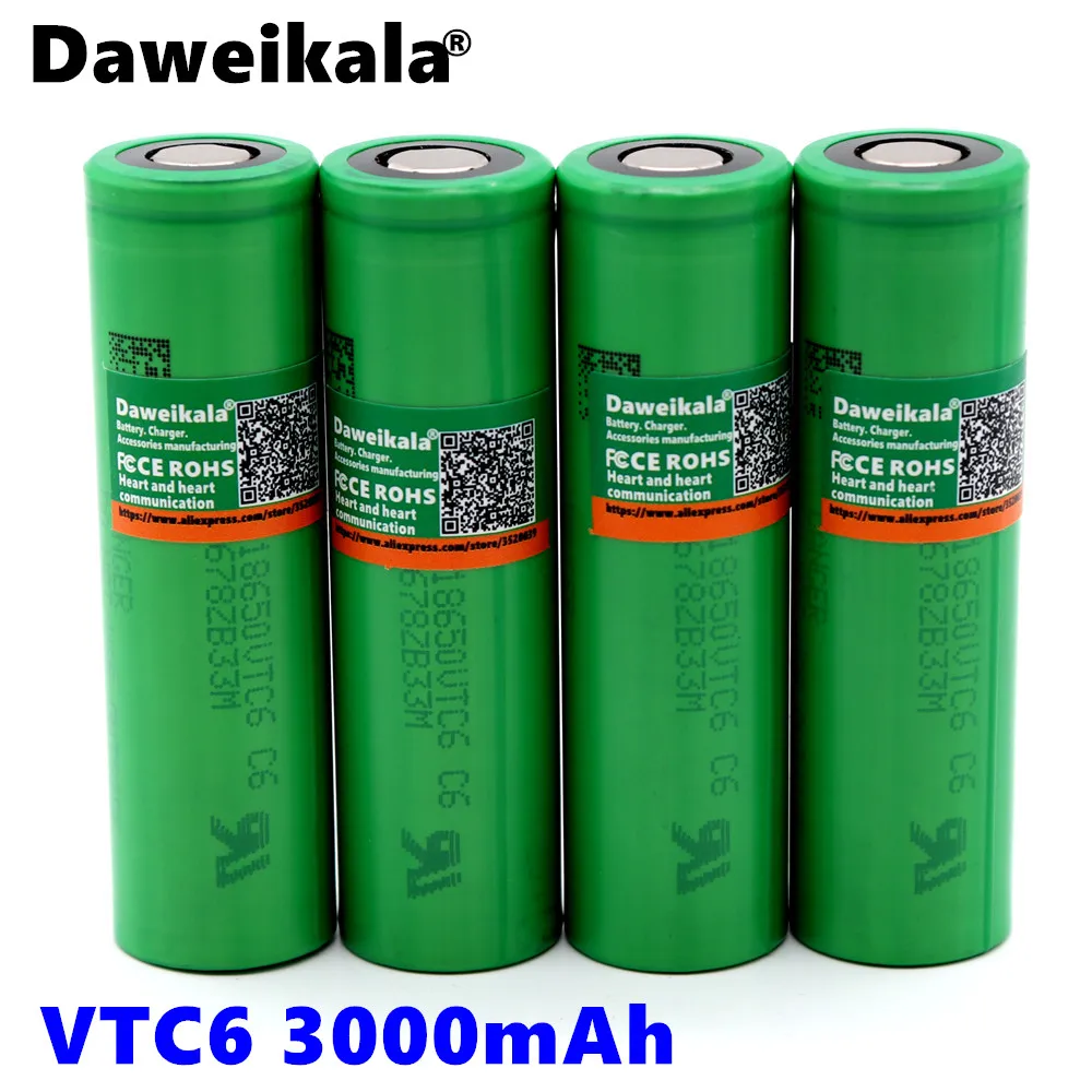 2019 100% original 3.7V 3000 MAH Li ion rechargeable 18650 battery us18650 vtc6 30A Electronic cigarette toys tools flashlight |