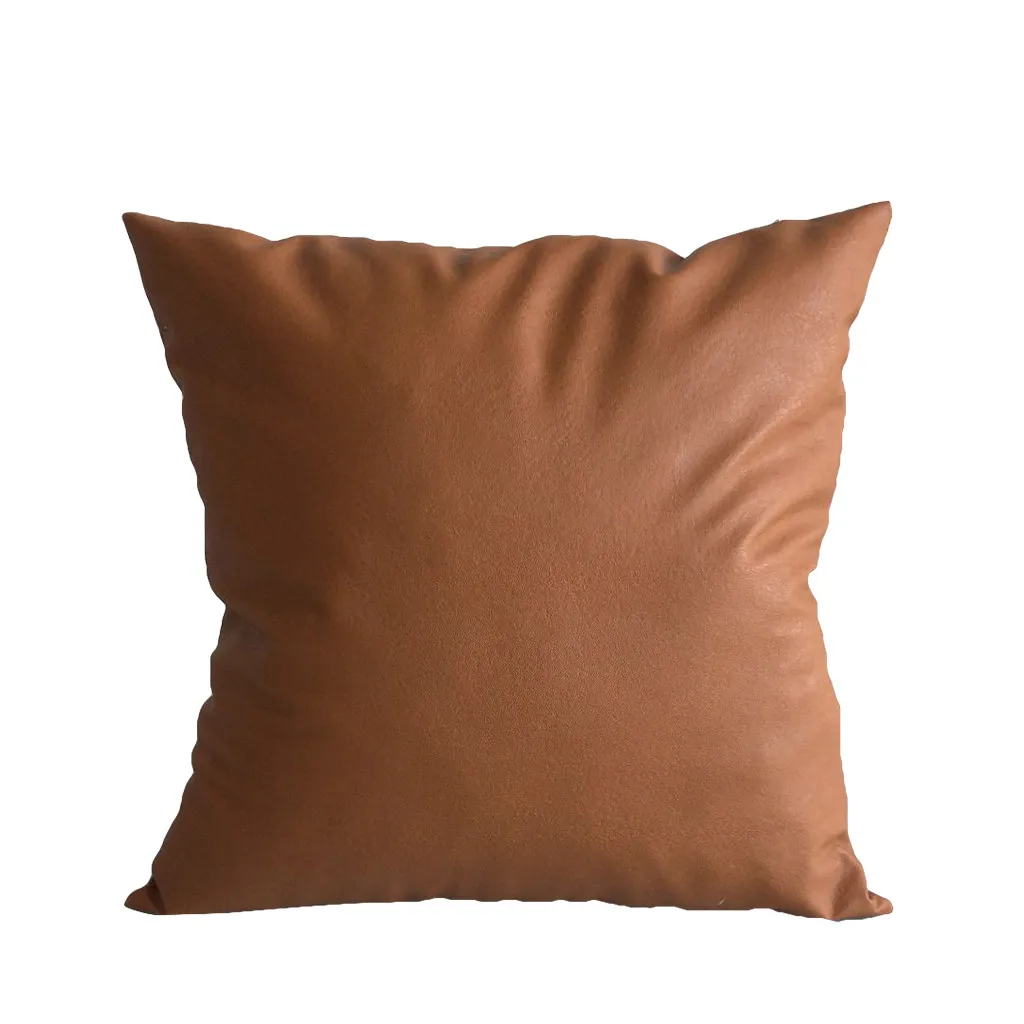 2019 наволочка из искусственной кожи для диванной подушки домашний декор