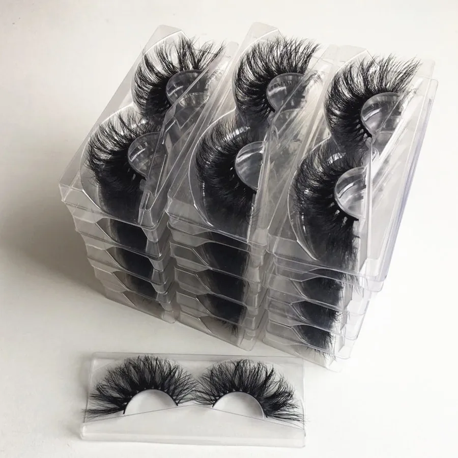 30 пар 25 мм норковые ресницы 3d оптом пушистые накладные для наращивания ручной