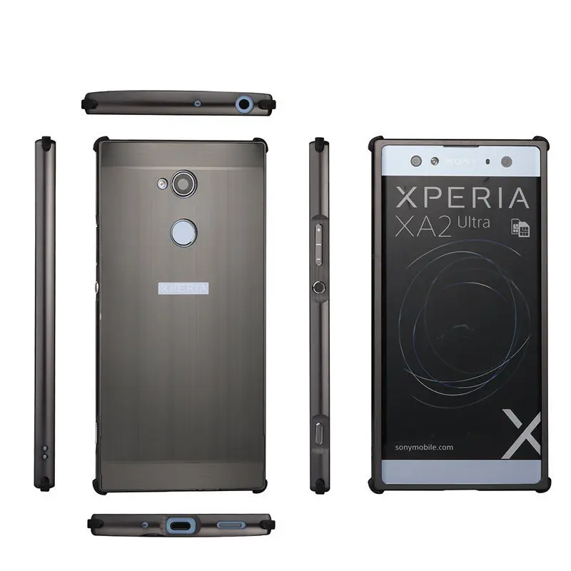 Для sony Xperia XA2/XA2 Ультра чехол Роскошный металлический каркас бампер для XA2